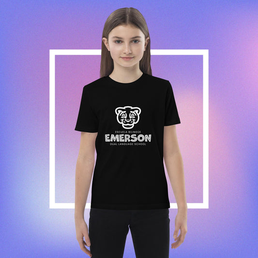 Organic cotton kids t-shirt Black